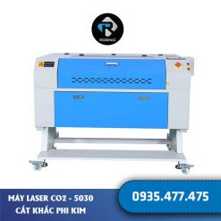 Máy Khắc Laser Mini 5030 - Bàn Nâng Hạ - Nguồn CO2 - 4